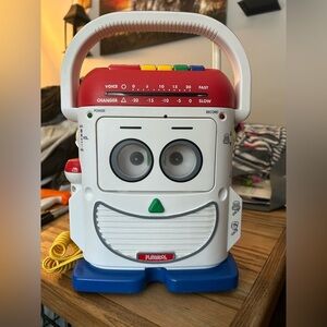 Playskool Rockin Robot -Mr. Mike AM/FM Radio Cassette Tape Recorder TS-468 WORKS